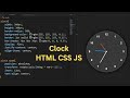 How to Create Analog Clock using HTML CSS and JavaScript