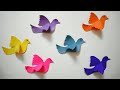 3D Paper Birds Making Tutorial - DIY Crafts ||3D Room decor || Paper Pigeons Making