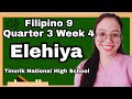 Ikatlong Markahan/Ikaapat na Linggo/ Filipino 9Elehiya/Mga Elemento ng Elehiya