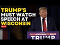 Trump LIVE | Donald Trump's Bid To Win Back Wisconsin | Trump On Economy, Immigration At Waukesha