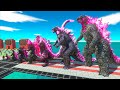 EVOLUTION of Evolved GODZILLA 14 Size Comparison vs Team ICE SHIMO GODZILLA x SCAR KING KONG - ARBS