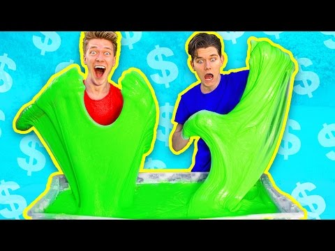  1000 Slime Challenge MOST EXPENSIVE DIY Giant Fluffy Slime 