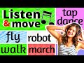 LISTEN and MOVE - (musical statues, freeze, brain breaks & drama)