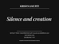 Silence and creation | J. Krishnamurti
