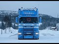 ICE ROAD TRUCKING IN NORWAY. NRK TV PROGRAM WITH: THOR TENDEN TRANSPORT. GOING FROM STRYN TO NARVIK
