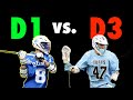 The REAL Difference BETWEEN D1, D2 & D3 LACROSSE