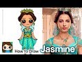 How to Draw Princess Jasmine | Disney Aladdin New