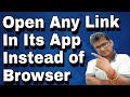 [HINDI] How to open any link in its app instead of browser | Enable this setting in your phone.