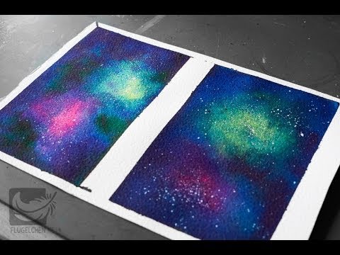 Как сделать космос на бумаге Как сделать космос на бумаге
