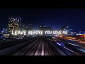 Marshmello x Jonas Brothers - Leave Before You Love Me (Lyric Video)