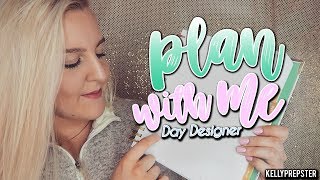 PLAN WITH ME!! HOW I ORGANIZE MY DAY DESIGNER PLANNER! Perfect for Back to School || Kellyprepster