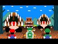Cat Mario: Super Mario Bros. but Everything Team Mario touch turn to Monster (Part 2)