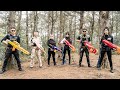 LTT Game Nerf War : Police Patrols SEAL X Crime Mr Close Crazy Nerf Guns Game In Villa