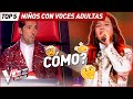 Coaches CONFUSED their voices with ADULTS in La Voz Kids