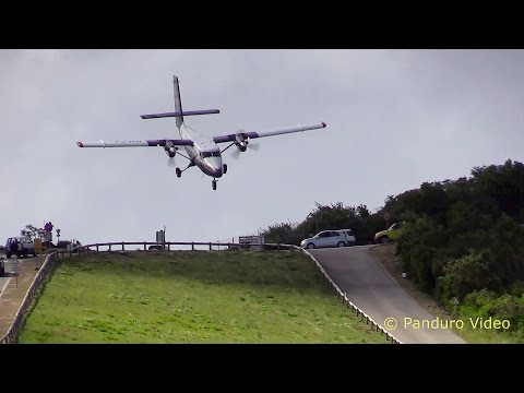 St Barth Amazing Plane landing and Takeoff footage at Gustaf III Airport