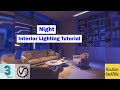 3ds Max Night Interior Lighting Tutorial | 3dmax Tutorial Using Vray 5