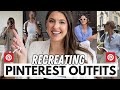 Recreating *SPRING* Pinterest Outfits on My Midsize Body 🌸