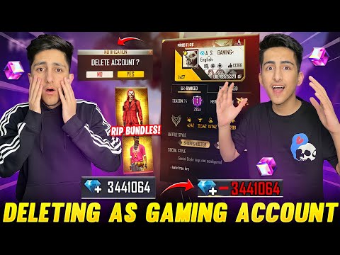 Deleting As Gaming Free Fire Account 😡 Wasting 10 000 Diamonds For Bunny Mp40 Garena Free Fire