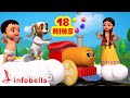 Chuk Chuk Rail Gadi & much more - Train Song | Hindi Rhymes for Children | Infobells