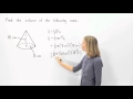 Volume of a Cone | MathHelp.com