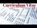 Curriculum vitae for job/ How to write good bio-data/ Resume/ Printed english handwriting/ Eng Teach