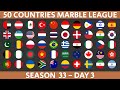 50 Countries Marble Race League Season 33 Day 3/10 Marble Race in Algodoo