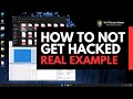 How to not get hacked: real example