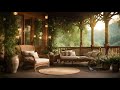 Cozy Spring Porch Ambience with Smooth Jazz Piano Music 🌼 Relaxing Jazz for Tranquility🍃