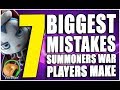 7 Biggest Mistakes Summoners War Players Make