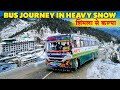 EPIC SHIMLA TO KALPA bus journey in heavy snow | Kinnaur Travel Guide | Himbus