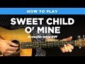 🎸 Sweet Child O' Mine • Acoustic intro riff w/ tab (Guns N Roses guitar lesson)