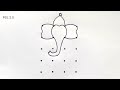 How To Draw Lord Ganesha Drawing From 4×5 Dots Very Easy Steps || Easy Step By Step || PGL 2.0 ||