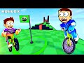 Roblox Obby But You're on a Bike 🚴 | Shiva and Kanzo Gameplay