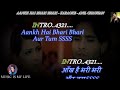 Aankh Hai Bhari Bhari Karaoke With Scrolling Lyrics Eng. & हिंदी