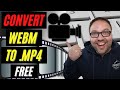 🎥 How to Convert WebM to MP4 | Free with HandBrake | WebM Converter