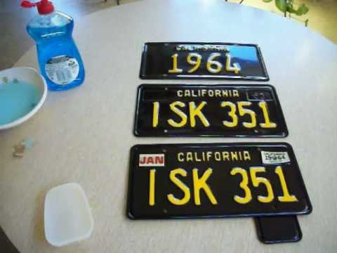 California License Plate Sticker Colors By Year