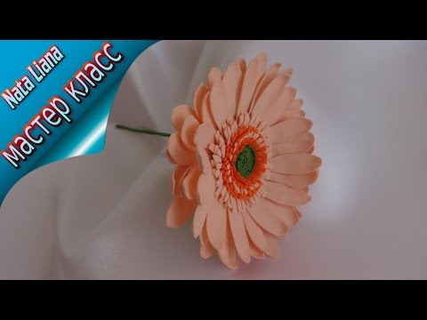 Гербера из фоамирана своими руками Гербера из фоамирана своими руками