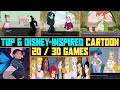 Top 6 Disney-Inspired Cartoon Games: 2D & 3D Visual Novels | 2024 | EzrCaGaminG | Part 3