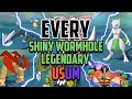 ALL 44 Shiny Legendary Wormhole Reactions! Pokemon Ultra Sun Ultra Moon Shiny Montage