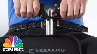 Motorized Suitcase Modobag Lets You Ride Your Luggage Through Airport | CNBC