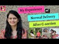 My Labor & Normal Delivery after C-section | VBAC | Vbac success story