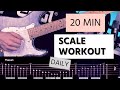The ULTIMATE 20 min. Scale Workout for Guitar + TABS