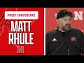 Nebraska Football Head Coach Matt Rhule speaks to the media following the Red-White Spring game