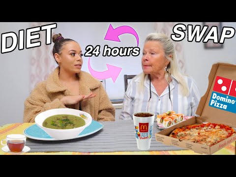 I swapped DIETS with my 73 year old GRANDMA for 24 HOURS 