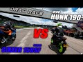 ME FUME CON ESTA BATALLA 🤯 Hero Hunk 190 VS Suzuki Gixxer 150SF Drag race Fullgass