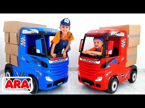 فلاد ونيكيتا مجموعة من مقاطع الفيديو حول سيارات الأطفال