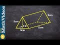 How to find the surface area of a triangular prism