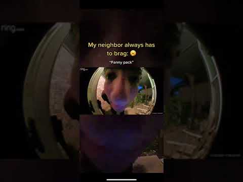 My Neighbor Always Has to Brag🥱 Ring Doorbell TikTok 