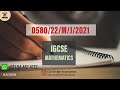 0580/22/M/J/21 | Worked Solutions | IGCSE Math Paper 2021 (EXTENDED) #0580/22/MAY/JUNE/2021 #0580