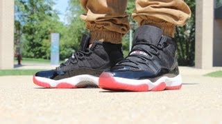 Jordan 11 Bred On Feet Jordan 11 Bred On Feet